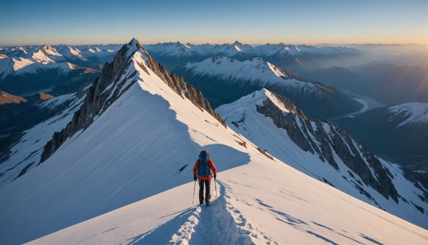 Alpinisme et grands espaces enneigés intenses