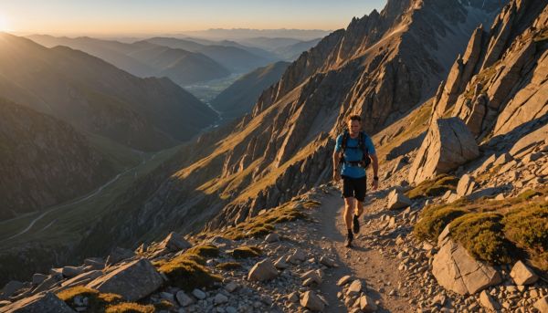 Courir sur les crêtes et sentiers escarpés
