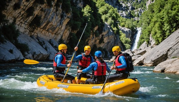 Sport en plein air en ardèche : canyoning, escalade et canoë, tout est possible avec face sud